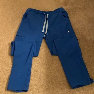Royal blue small figs scrubs yolo skinny